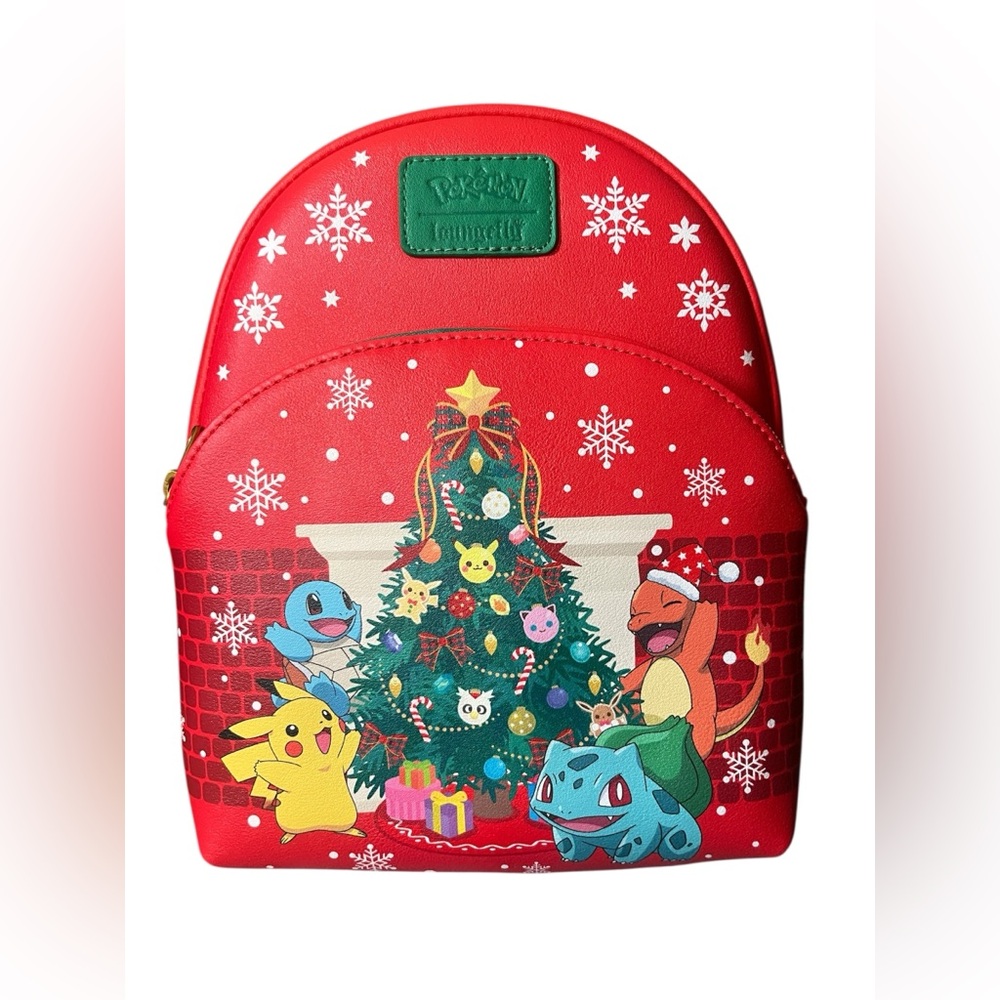 Pokemon Christmas Tree Loungefly Mini Backpack